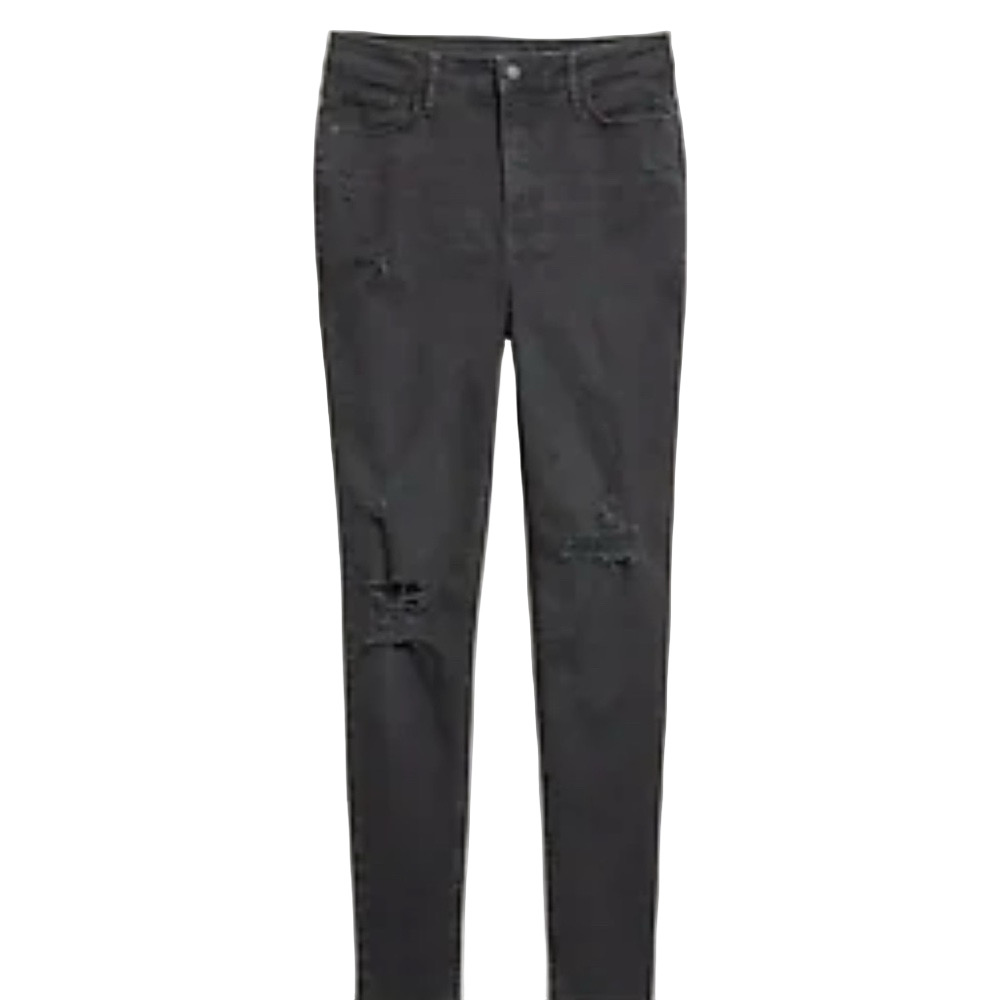 🖤 Old Navy Black Distressed Skinny Jeans | Size 18P